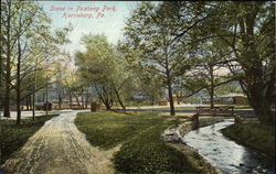 Scene in Paxtang Park Postcard