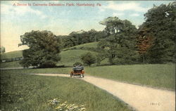 A Scene in Cameron Extension Park Harrisburg, PA Postcard Postcard