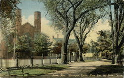 Washington Square, North Side and Second Church Postcard