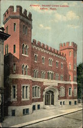 Armory, Second Cops Cadets Salem, MA Postcard Postcard