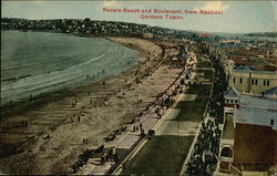 Revere Beach and Boulevard Massachusetts Postcard Postcard