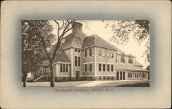 Woodward Seminary Quincy, MA Postcard Postcard