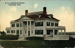 HH Litchfield Residence Plymouth, MA Postcard Postcard