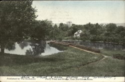 Perry Pond and Bridge Postcard