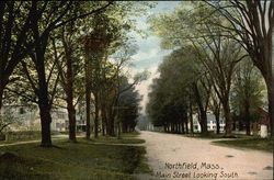 Main Street Looking South Northfield, MA Postcard Postcard