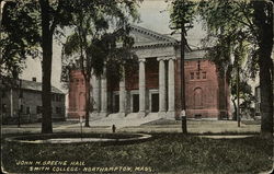 Smith College - John M. Greene Hall Northampton, MA Postcard Postcard