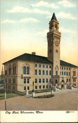 Street View of City Hall Postcard