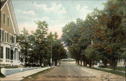 Elm Street, looking North Gardner, MA Postcard Postcard