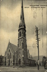 Rollstone Church Fitchburg, MA Postcard Postcard