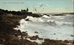 Surf at Marblehead Postcard