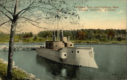 Whatcom Park, Warship "McKinley" at Anchor Fitchburg, MA Postcard Postcard