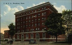 Street View of YMCA Building Postcard