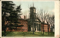 Amherst College - Chapel and Dormitory Massachusetts Postcard Postcard