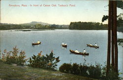 Canoe Club, Tuxbury's Pond Amesbury, MA Postcard Postcard