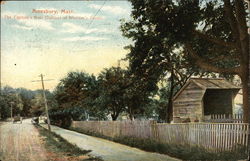 The Captain's Well Amesbury, MA Postcard Postcard