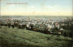 Bird's Eye View of Town Amesbury, MA Postcard Postcard