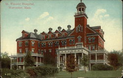 St. Vincent Hospital Worcester, MA Postcard Postcard