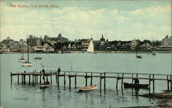 The Harbor Oak Bluffs, MA Postcard Postcard