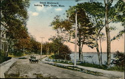 South Boulevard Looking West Postcard