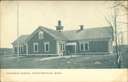 Grammar School, Farnumsville South Grafton, MA Postcard Postcard