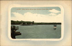 View Across Park from Dighton Rock Park Berkley, MA Postcard Postcard