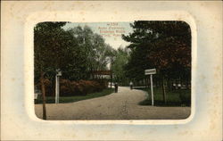 Auto Entrance, Dighton Rock Park Berkley, MA Postcard Postcard