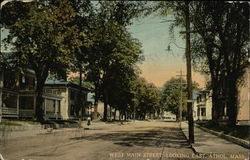 West Main Street, looking East Athol, MA Postcard Postcard