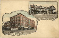 The Old and New Pequois House Postcard