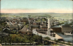 Bird's Eye View from School Street Postcard