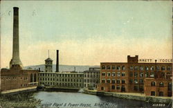 Glimpse of the LL Starrett Plant & Power House Postcard