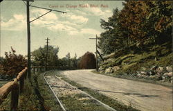 Curve on Orange Road Athol, MA Postcard Postcard