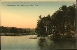 Waterman's Bend Lake Ellis Athol, MA Postcard Postcard