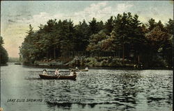 Lake Ellis Showing Island Postcard