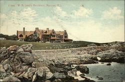 WB Leed's Residence Newport, RI Postcard Postcard