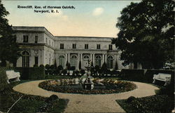 Rosecliff, Residence of Herman Oelrich Newport, RI Postcard Postcard