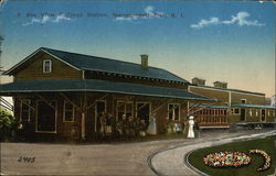 Sea View Railroad Station Postcard