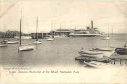 Steamer Nantucket At The Wharf Postcard