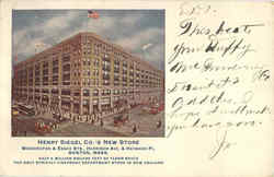 Henry Siegel Co.'s New Store, Washington & Essex Sts. Boston, MA Postcard Postcard