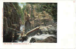 The Flume Franconia Notch Postcard