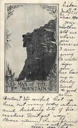 Old Man Of The Mountain Postcard