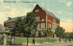 Clark University Library Postcard