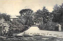 Entrance To Home Farm Postcard