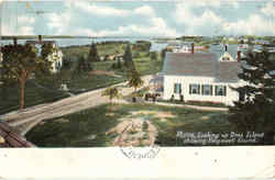 Looking Up Orrs Island Showing Harpswell Sound Postcard