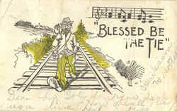 Blessed Be The Tie Postcard