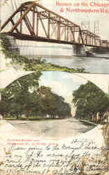 Scenes On The Chicago & Northwestern Ry Postcard