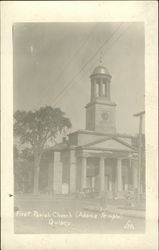 First Parish Church - Adams Temple Quincy, MA Postcard Postcard