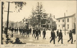 Sons of Union Veterans Marching, About 1915 Postcard