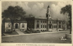 Athol's New Memorial Hall and Carriage Library Postcard