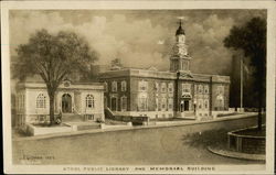 Athol Public Library and Memorial Building Postcard