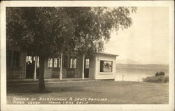 Refreshment & Dance Pavilion, Tioga Lodge, Mono Lake Postcard